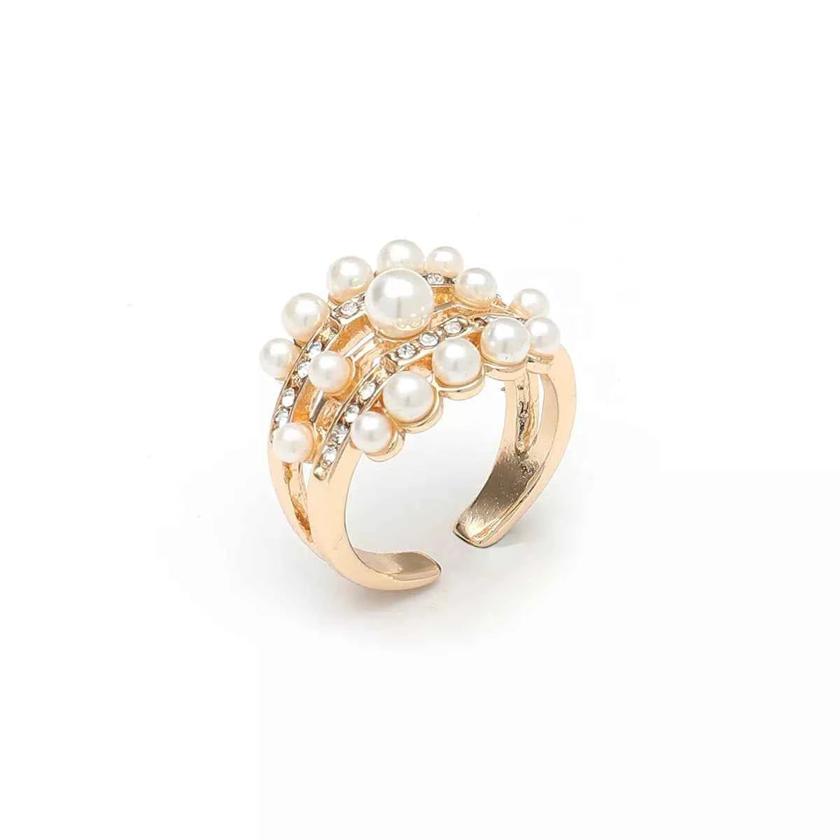 Pearl 18K Gold-Plated Open Ring 7a17092e-d9e5-446f-a97c-196e5d4dfe45-Max-Origin