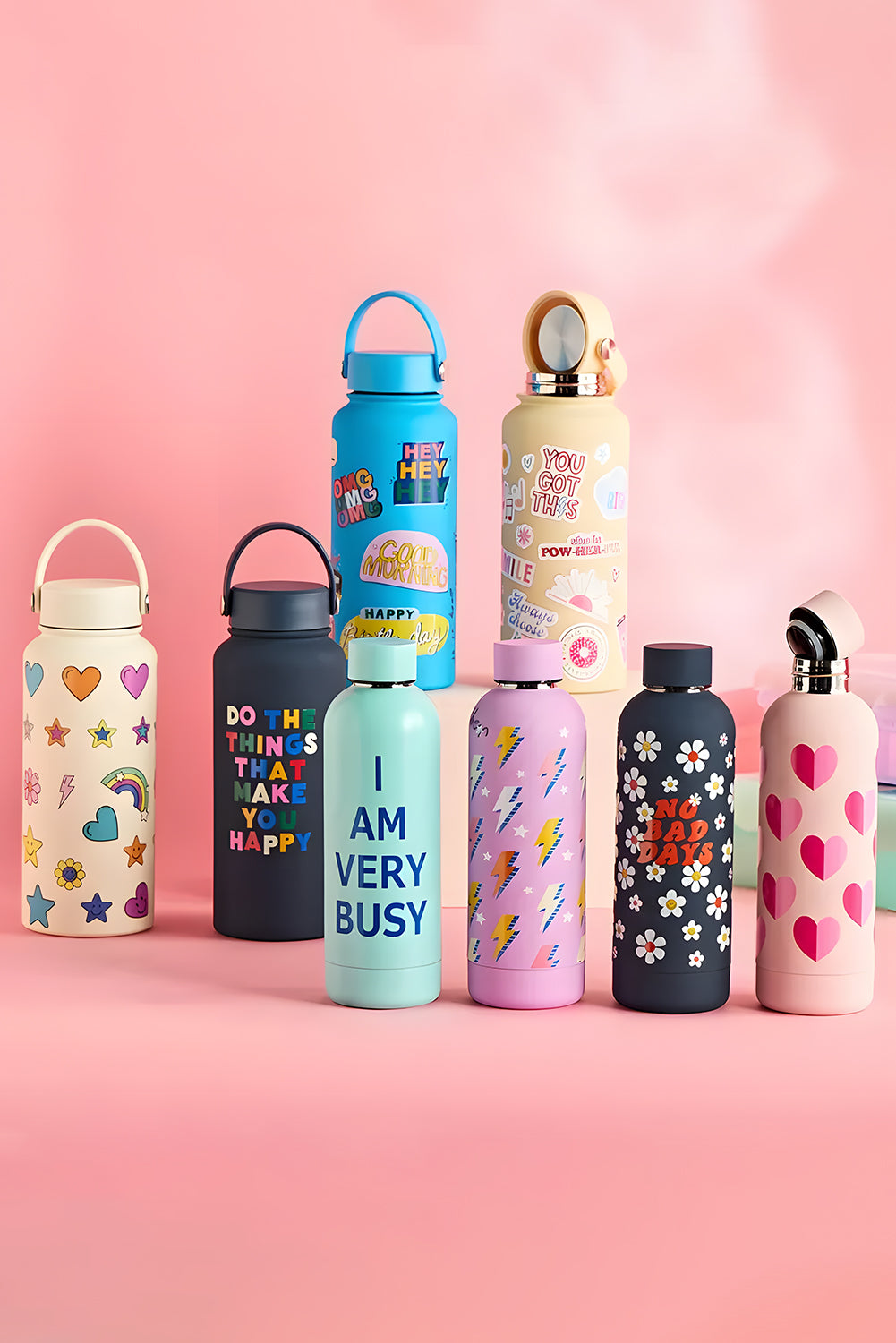 Iceland Blue I AM VERY BUSY Stainless Steel Water Bottle 7a416dcf79fdead8
