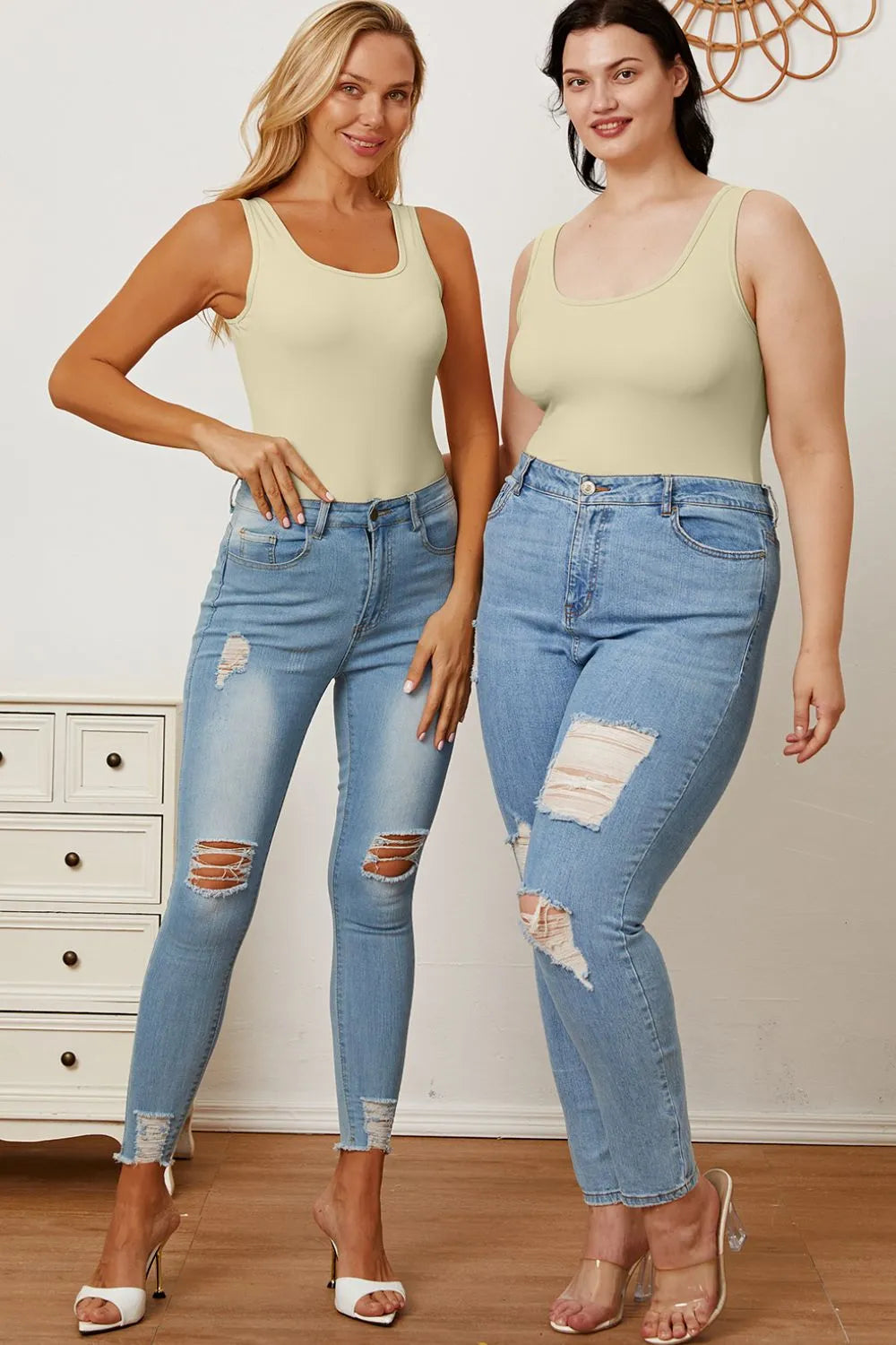 Basic Bae Full Size Square Neck Sleeveless Bodysuit 7a51f15c-3701-4c87-8303-ae0df99d6017-Max