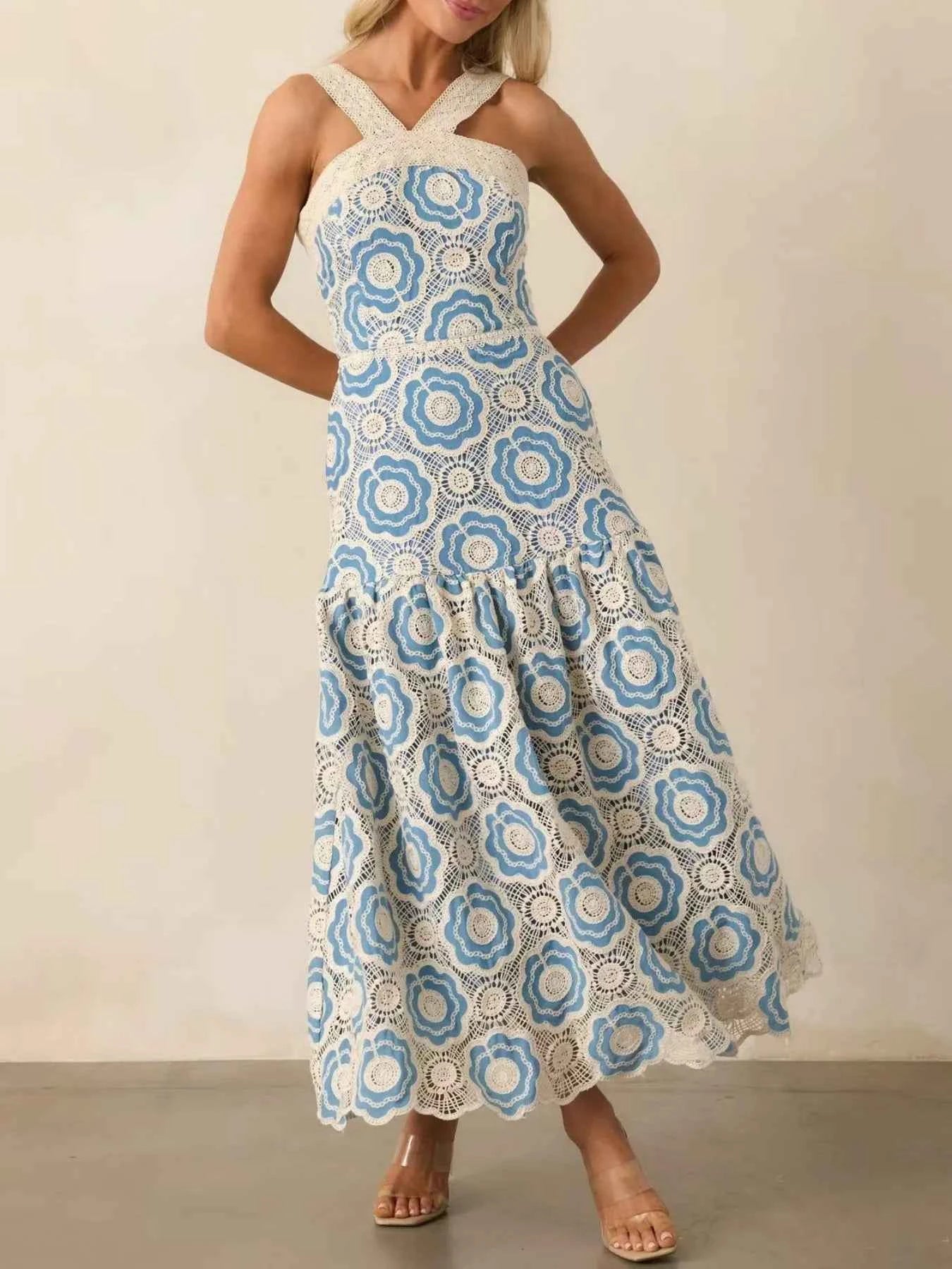 Lace Sleeveless Tiered Midi Dress 7a526c95-5051-4d05-b43f-c699f365961a-Max-Origin