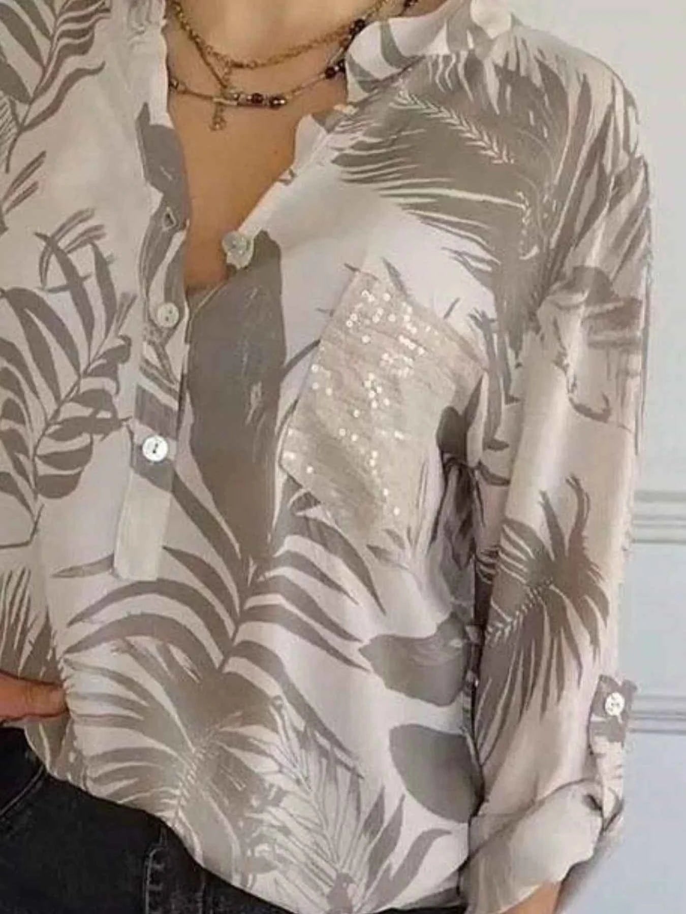 Full Size Printed Button Detail Long Sleeve Blouse Plus Size 7a53c56b-8621-4978-a29f-da9e8fc7ea9e-Max-Origin