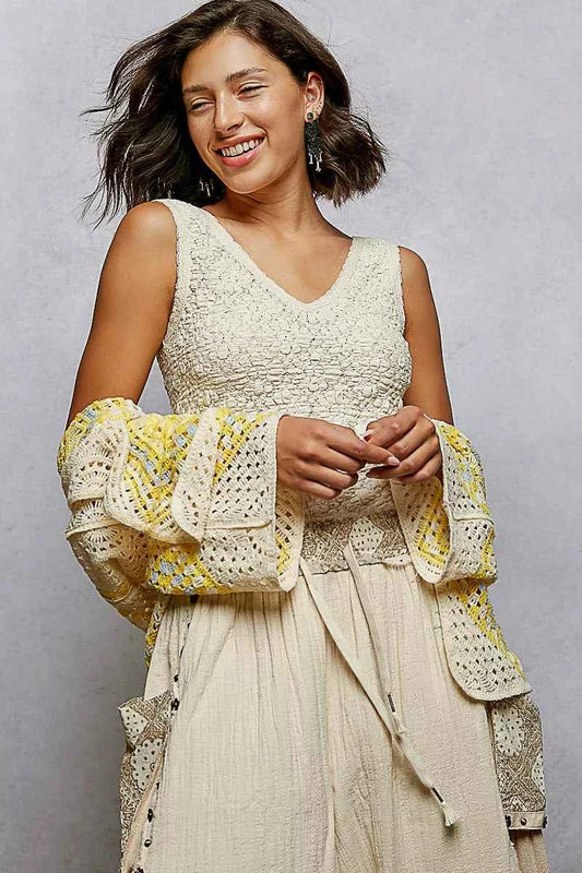 Open Front Crochet Cardigan with Granny Square Pattern 7a549954-cea0-4d54-bfff-34e14161f3a2-Max-Origin
