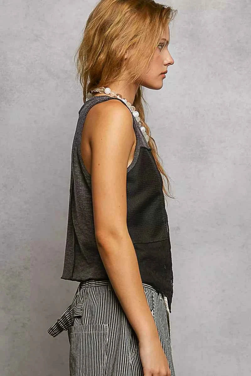 Ribbed Round Neck Cropped Tank with Lace Detail 7a57e9d0-36d8-4b9e-bfb1-b1b0c35cb991-Max-Origin