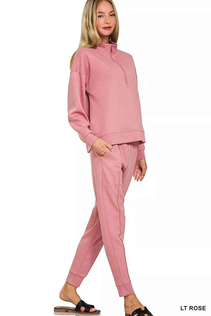 Zenana Scuba Half Zip Pullover and Jogger Set 7a677737f34d4a5c830f5e6ca789576a-Max-Origin