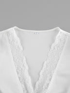 Lace Trimmed Top and Skirt Two-Piece Set 7a73b1f6e25f4eb4a95207c8b9b75c1d-Max