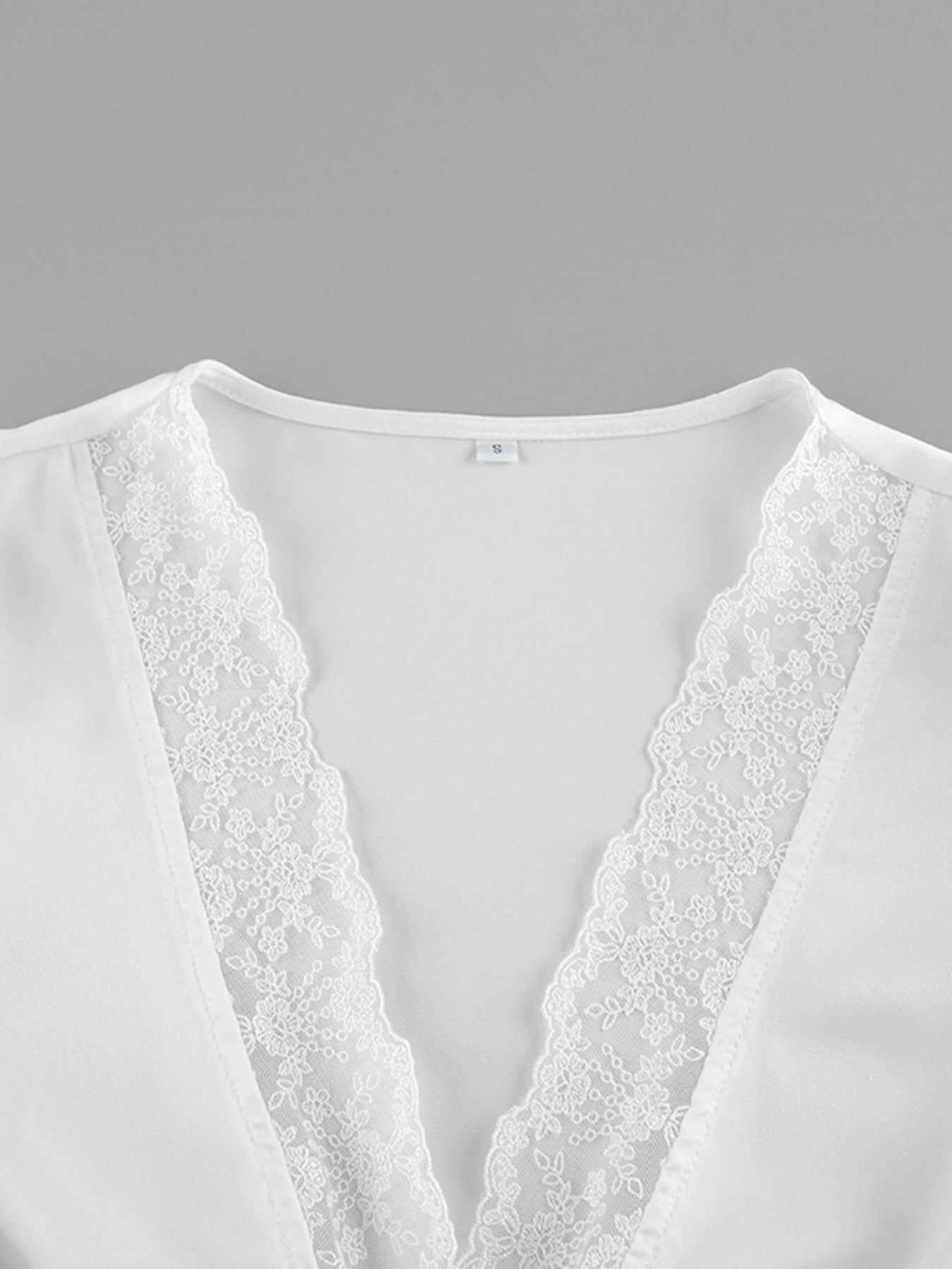 Lace Trimmed Top and Skirt Two-Piece Set 7a73b1f6e25f4eb4a95207c8b9b75c1d-Max