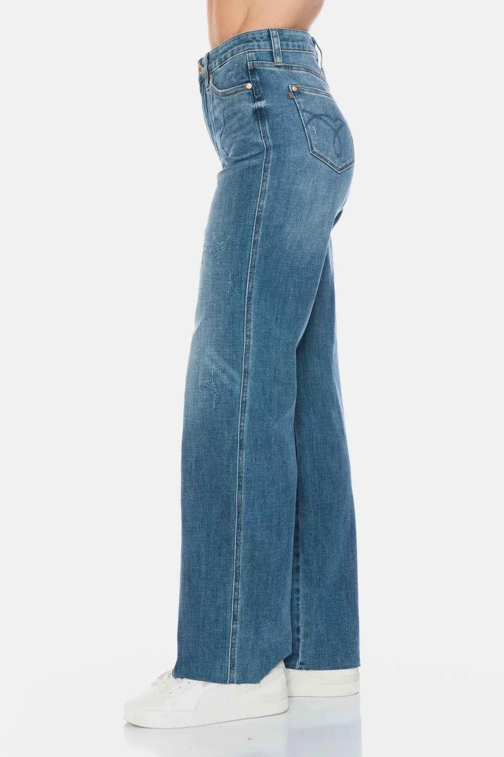 Judy Blue Full Size Tummy Control Cut Raw Hem Straight Jeans 7a834bf8-309b-4828-b8d1-5566220e31ff-Max