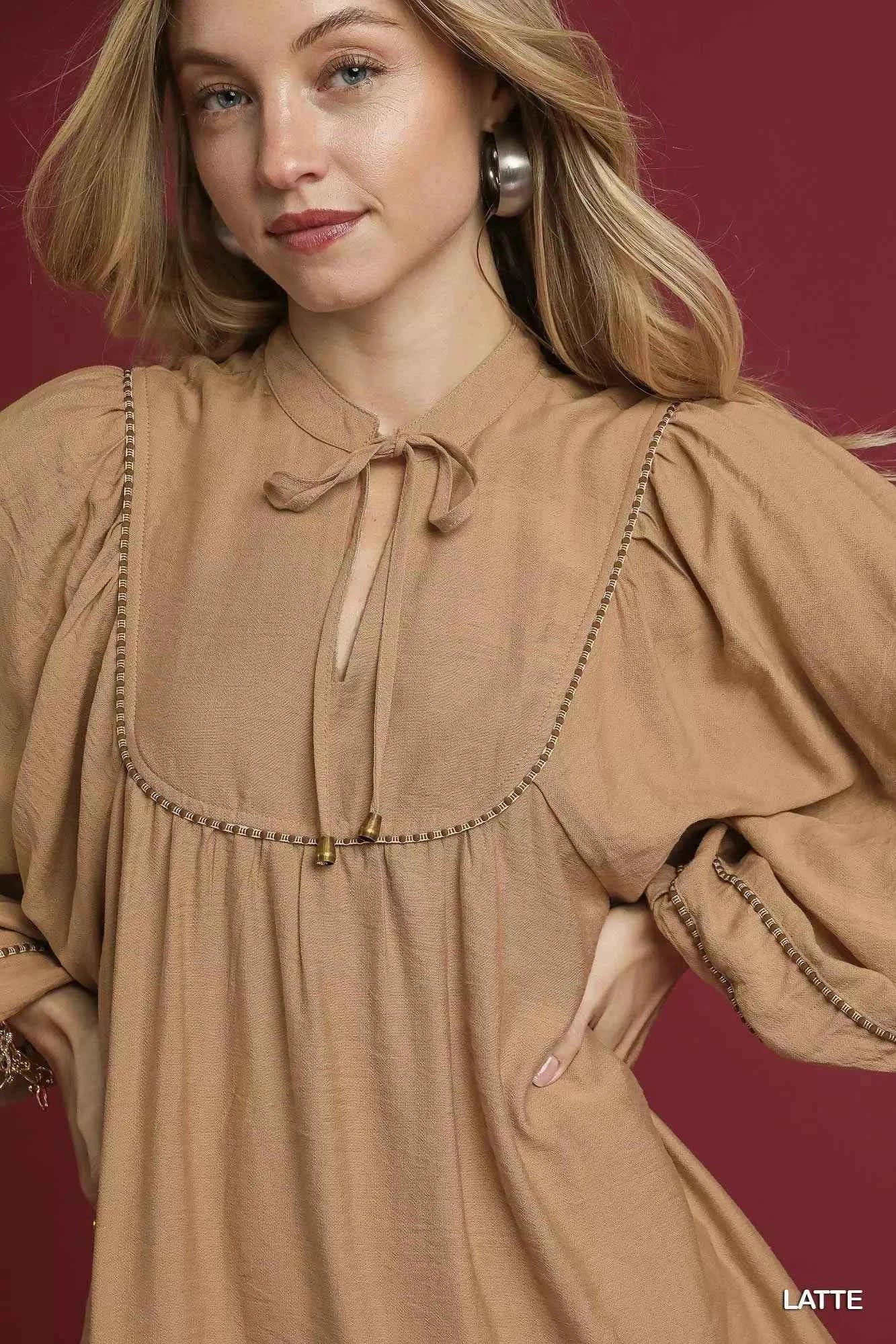 Umgee Boho Peasant Mini Dress with Trim Detail 7a94cfeb-d632-41b8-972c-75684ff21e66-Max-Origin