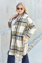 Double Take Full Size Plaid Button Up Lapel Collar Coat 7abf7a41-c89b-415e-b73b-1ca22ea397b6-Max