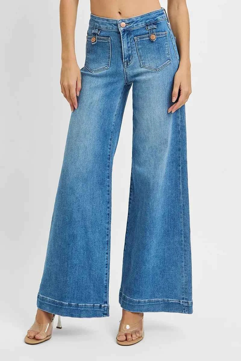 RISEN Full Size Mid Rise Wide Front Patch Pocket Jeans Plus Size MEDIUM 7ac9b76aa2ce4040b500b42cb4c74dab-Max-Origin