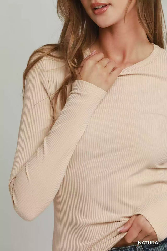Brushed Rib Long Sleeve Top 7acc5d4b-7866-4d3f-b9e2-fee53e27ad3e-Max-Origin