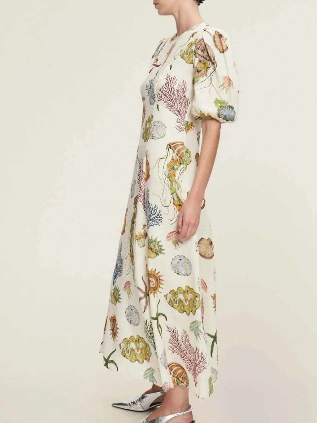 Printed Round Neck Puff Sleeve Dress 7b18897b-d4b2-4912-ab9e-05bd816e4875-Max-Origin