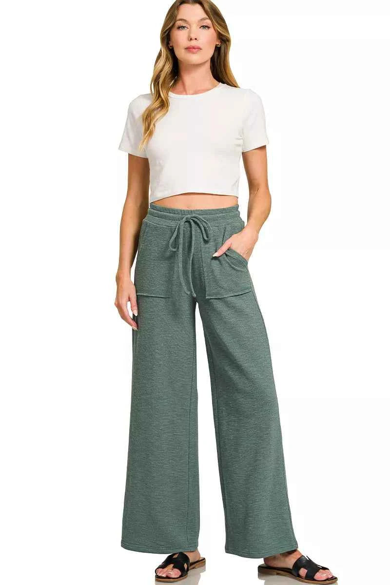 Zenana Cotton Slub Short Sleeve Tee and Pants Set 7b1e8602-2b3c-4b4e-958b-f46824b5a6a9-Max-Origin