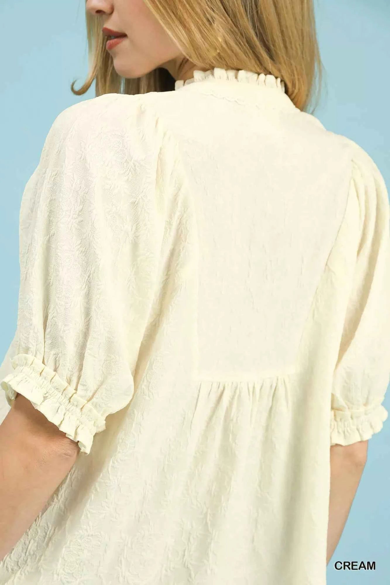 Textured Smocked Peasant Top 7b7af14e-3133-41f7-b4d1-90cf10d68dba-Max-Origin