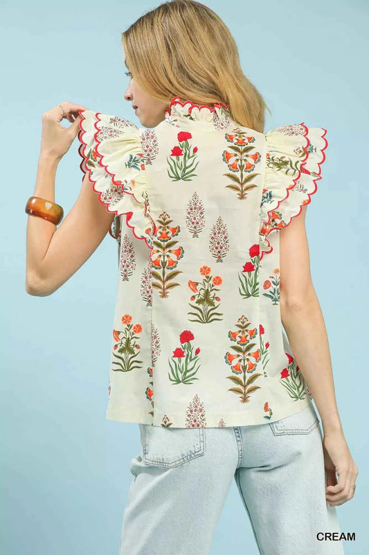 Block Floral Print Top 7b84da8b-010a-4b95-8a79-402aedb5c532-Max-Origin