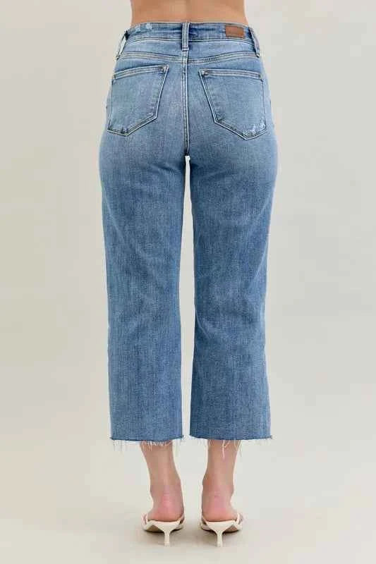 Judy Blue Full Size High Waist Destroy Crop Wide Leg Jeans Plus Size 7b9e20eb148541f1808976975fa30fb9-Max-Origin