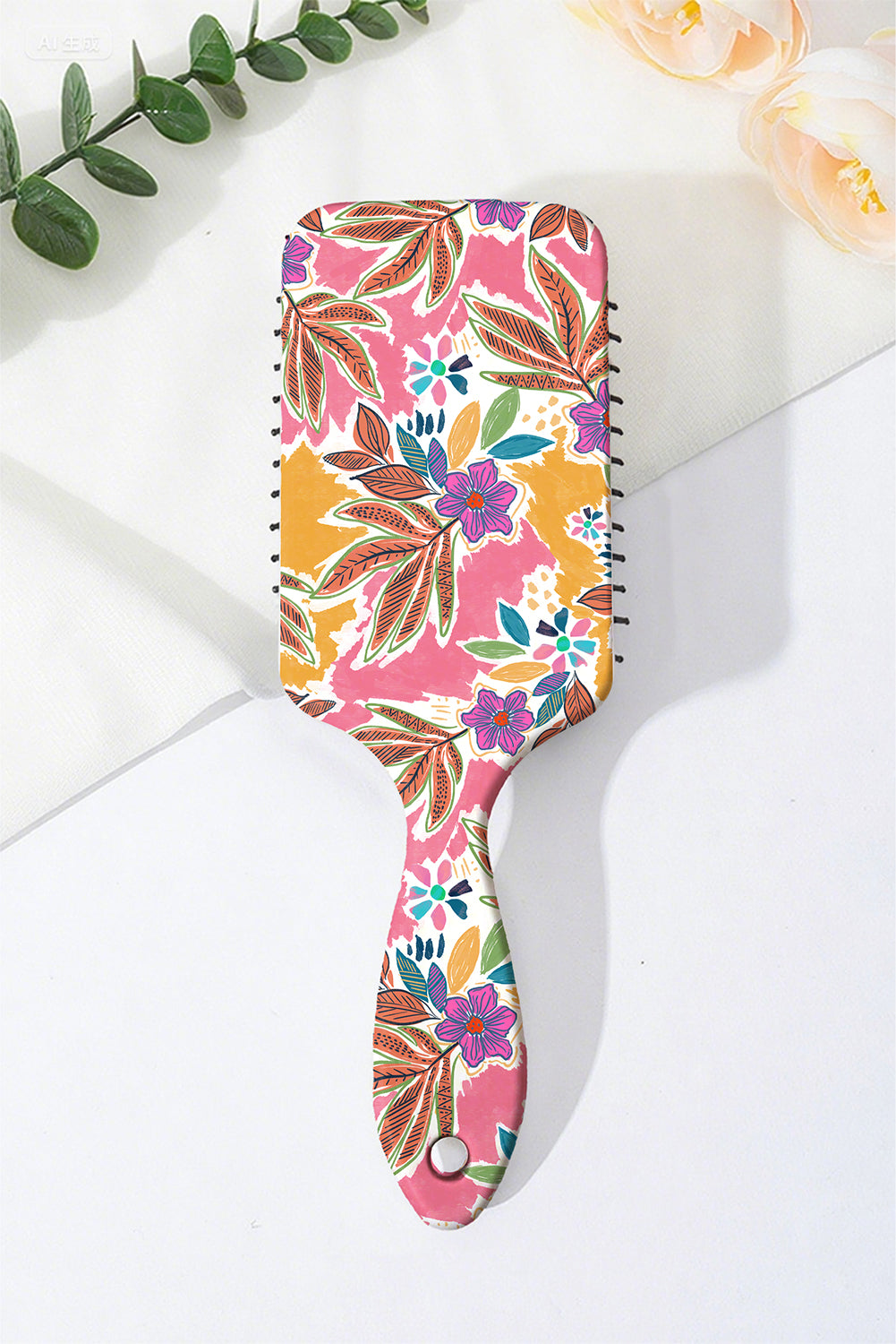Rose Red Floral Print Air Cushion Comb 7bded80eb2c70da0