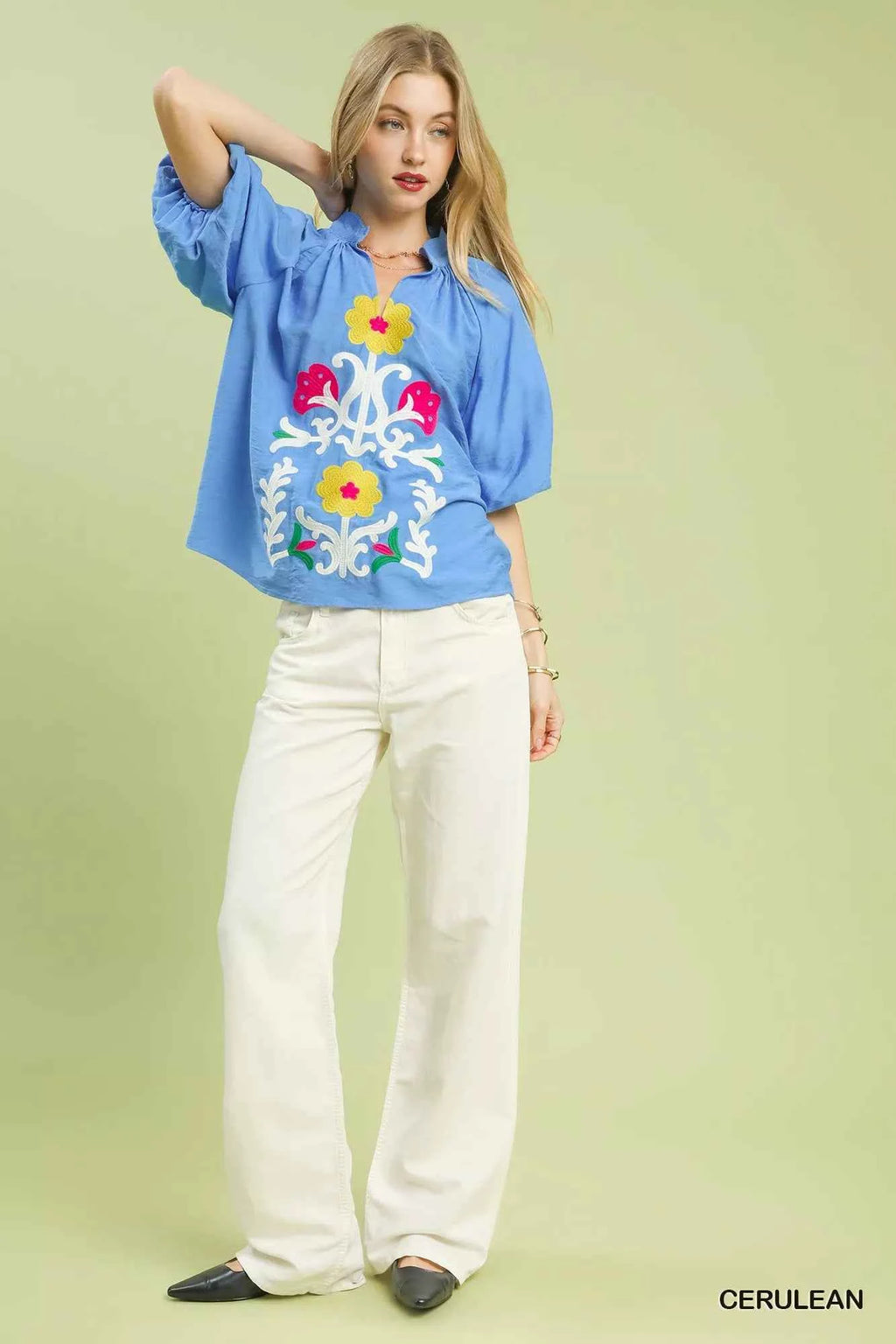 Umgee Embroidered Boho Puff Sleeve Blouse 7be4f74c-8f67-4d11-a289-1f50634fe077-Max-Origin
