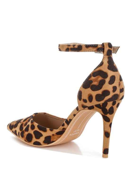 Dolona Leopard Print Stiletto Heel Sandals 7bf826aa-dcdb-4b17-a7aa-d081e437425f