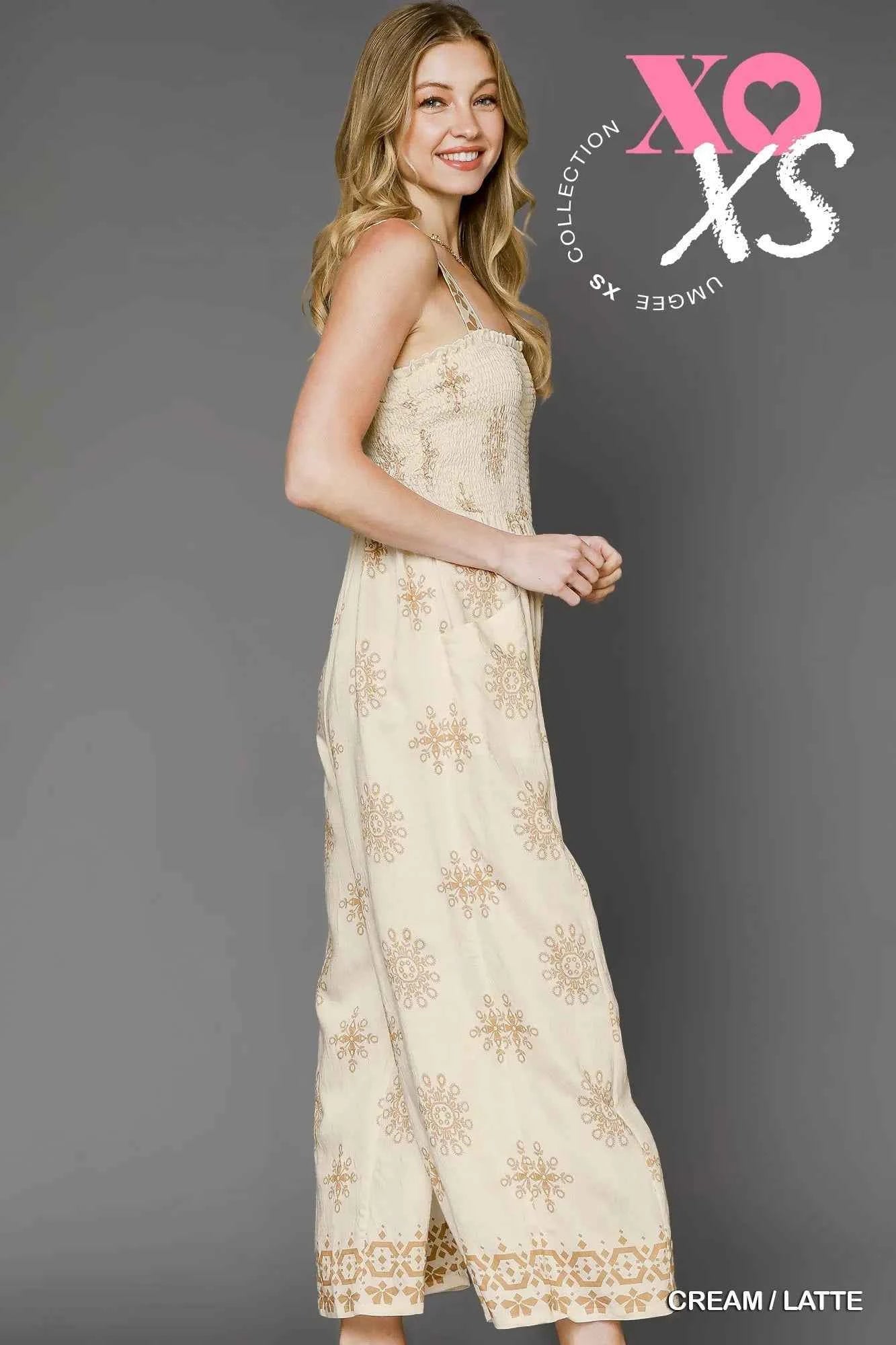 Umgee Smocked Printed Wide Leg Jumpsuit 7c13d076-5dc1-4b77-86ad-8d766b4e5eac-Max-Origin