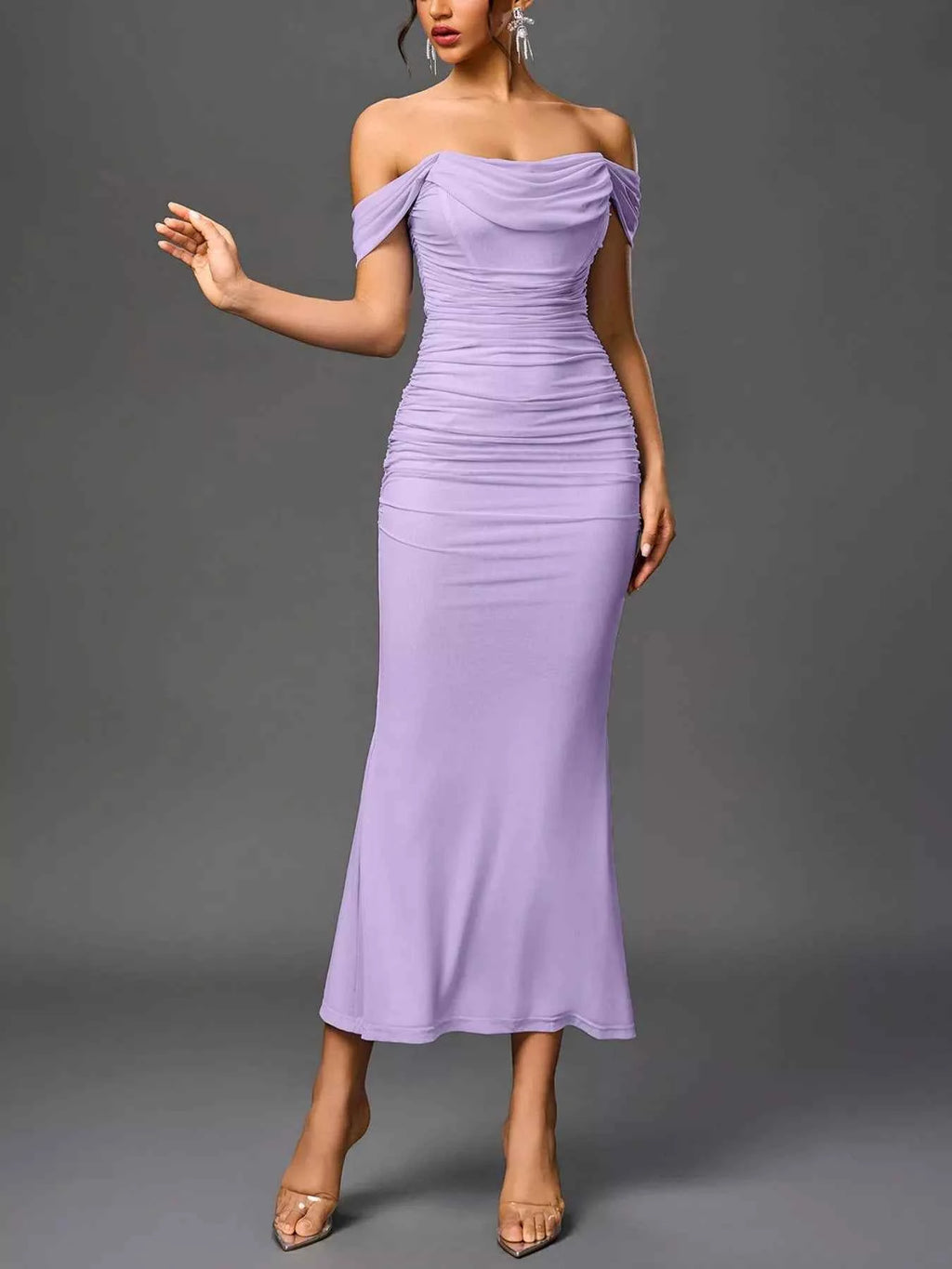 Off-Shoulder Ruched Mermaid Maxi Dress 7c4fe7c1-65b5-4b48-950c-190db6a6efe9-Max-Origin