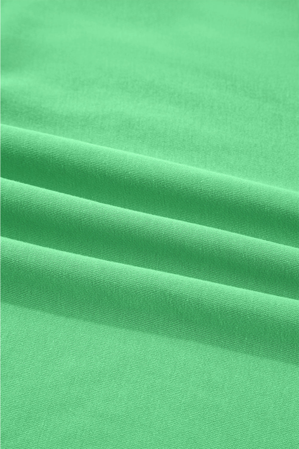 Bright Green Drop Shoulder Crop Pullover Drawstring Wide Leg Pants Set 7c56154ffef55007