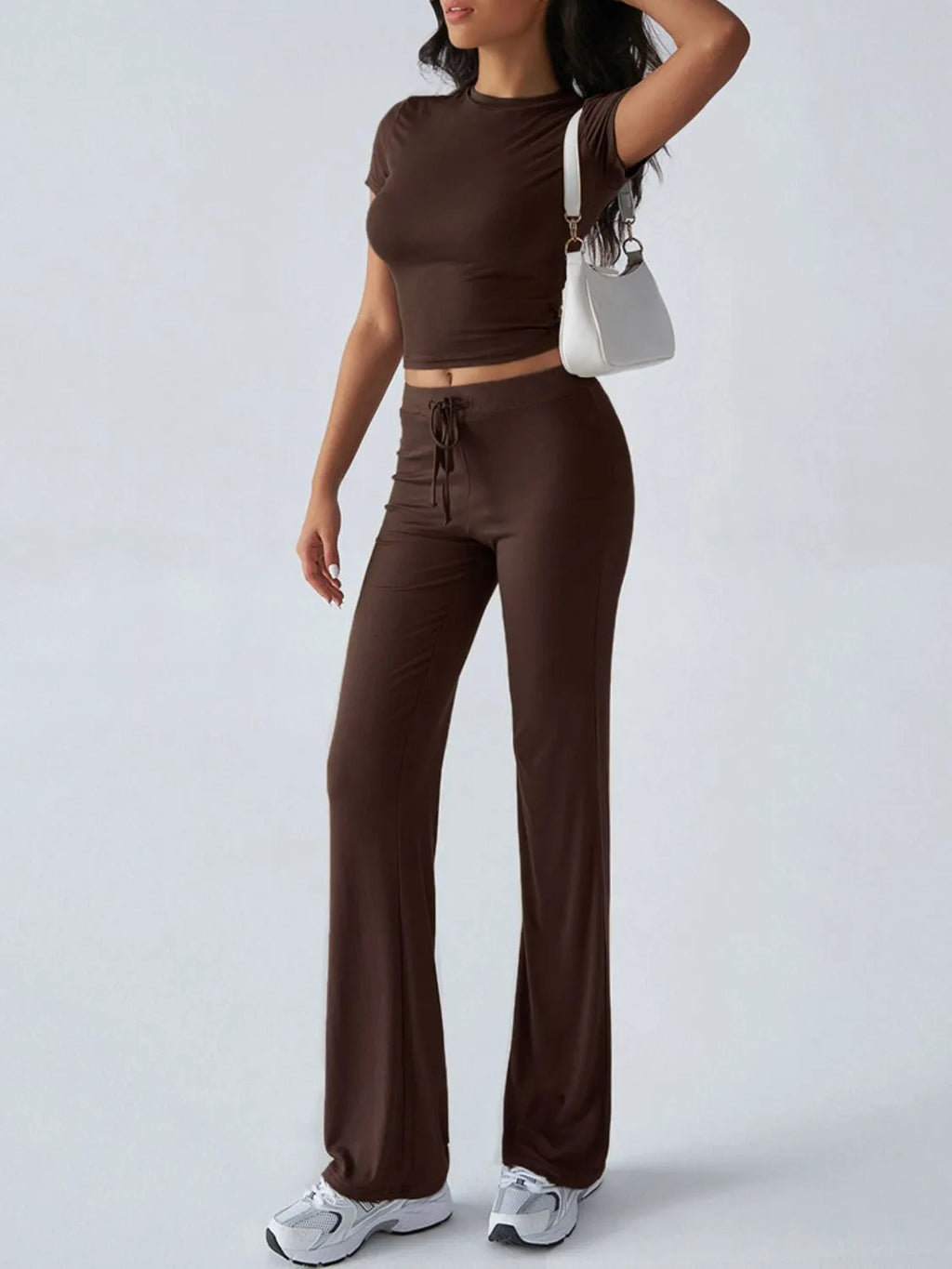 Round Neck Short Sleeve Top and Pants Set 7c895032-1ad0-49c4-b59b-eb80ffe1f8f5-Max-Origin