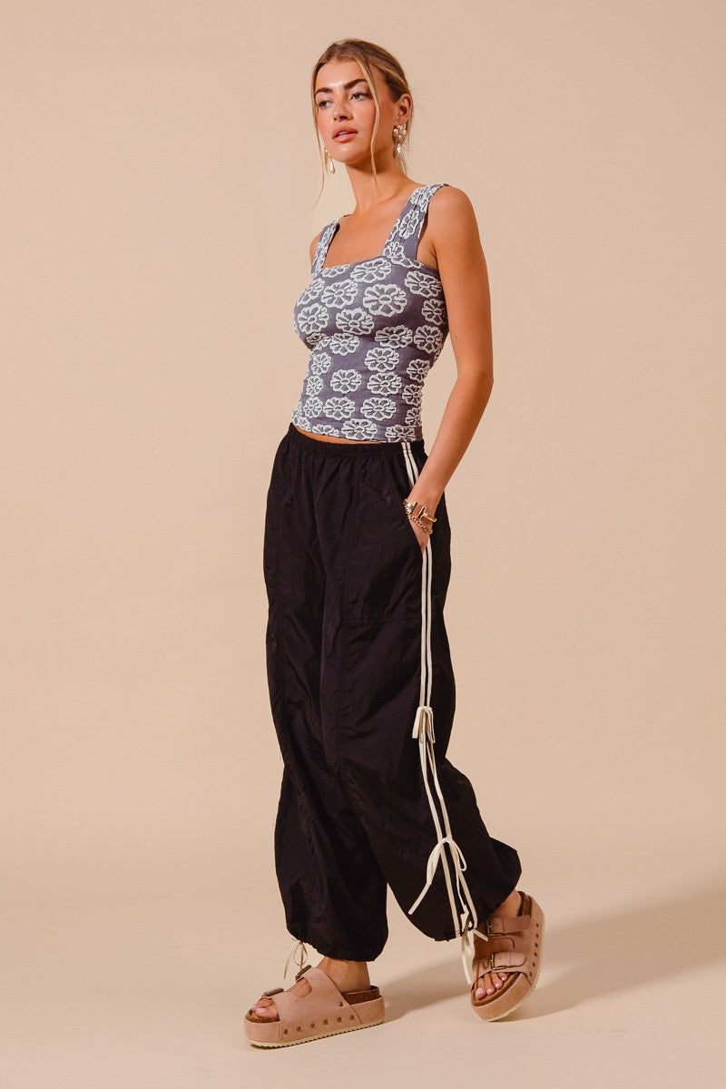 SO ME Loose Fit Jogger Pants With Double Lined Side Detail 7c8ad8e914a94ff6a7187bf457a696ba-Max