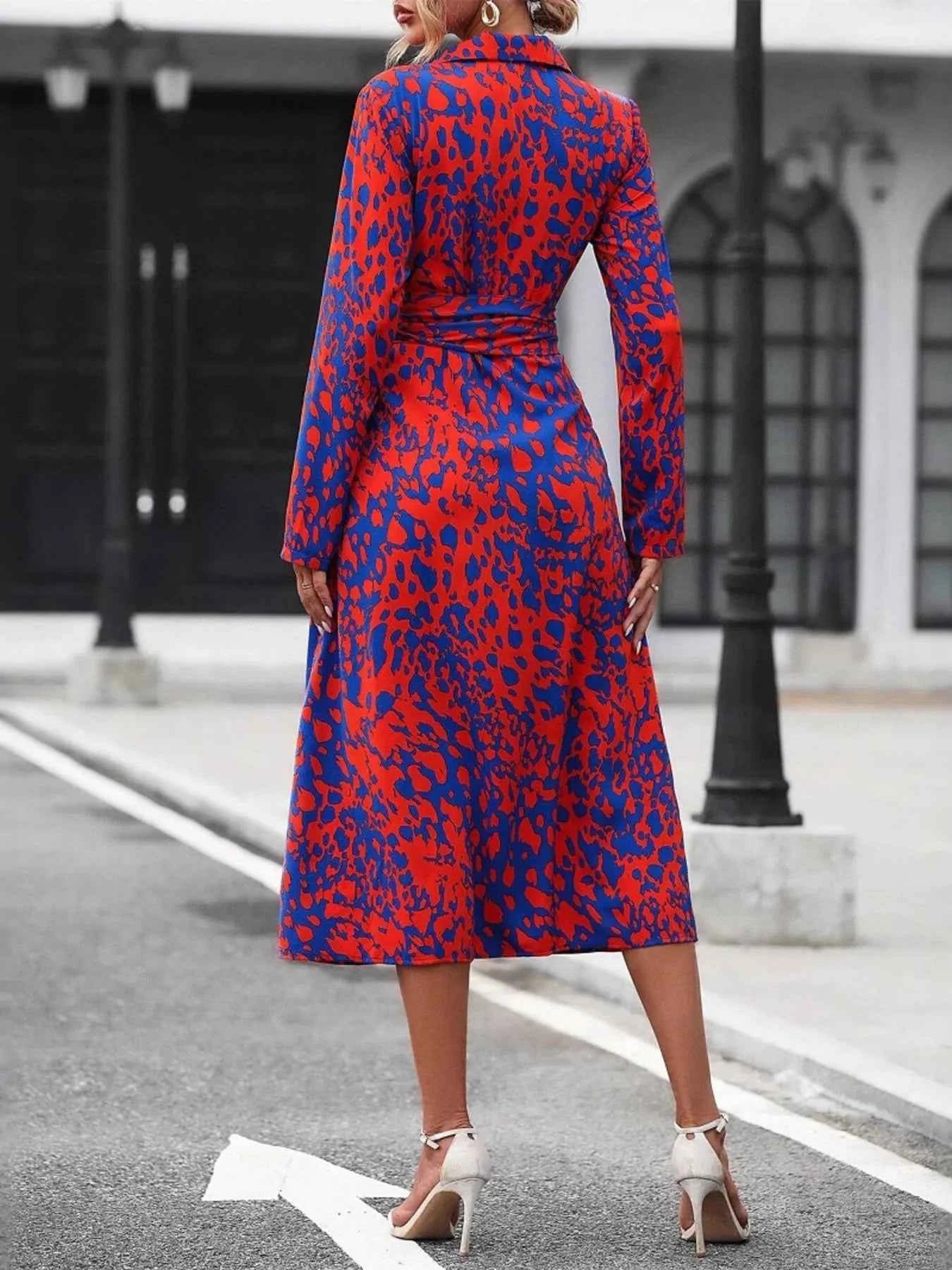 Printed Long Sleeve Shirt Dress 7c9aaf0cad964583bd0db61e00d22e1b-Max-Origin