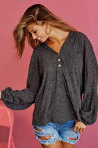 BiBi Textured Knit Hoodie with Buttoned Placket 7cafedd7-d732-46da-a0d2-cec0965c1e4e-Max-Origin