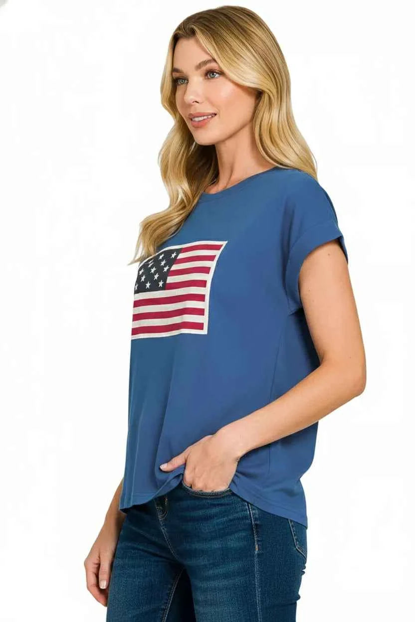 Zenana Full Size US Flag Round Neck Short Sleeve T-Shirt Plus Size 7cc7fcdc-9ec8-413a-a6cc-e4240342cef3-Max-Origin