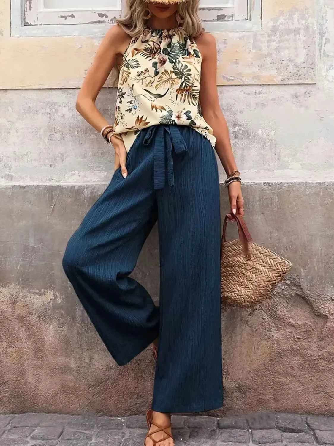 Printed Tank Top and Wide Leg Pants Set 7cd040a0-8b17-4f8f-81f1-c8fac703f5cd-Max-Origin