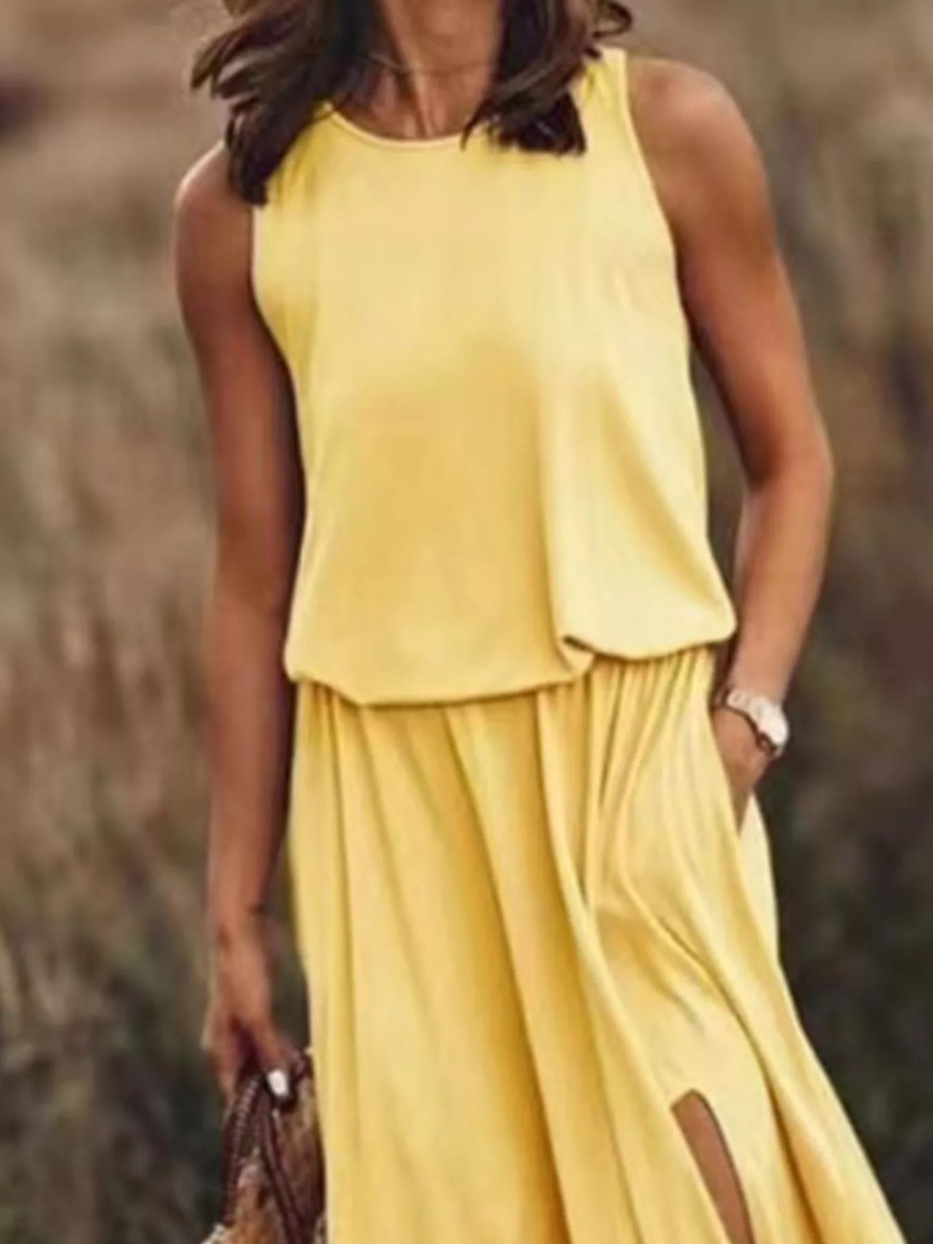 Full Size Round Neck Sleeveless Slit Maxi Dress Plus Size 7ce97c5b-1914-4536-865f-c904b7b17583-Max-Origin