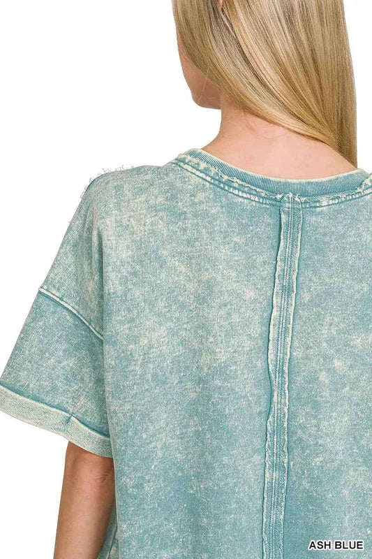 French Terry Acid Washed T-Shirt 7d0e36963d1f46d3981241b3ae7a6330-Max-Origin