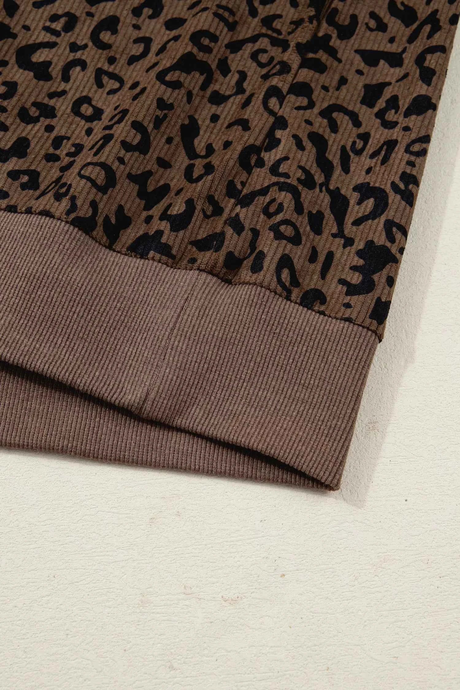 Leopard Print Quarter Zip Corduroy Sweatshirt 7d10acbb9bfb49f78f111ba9a40bb154-Max-Origin