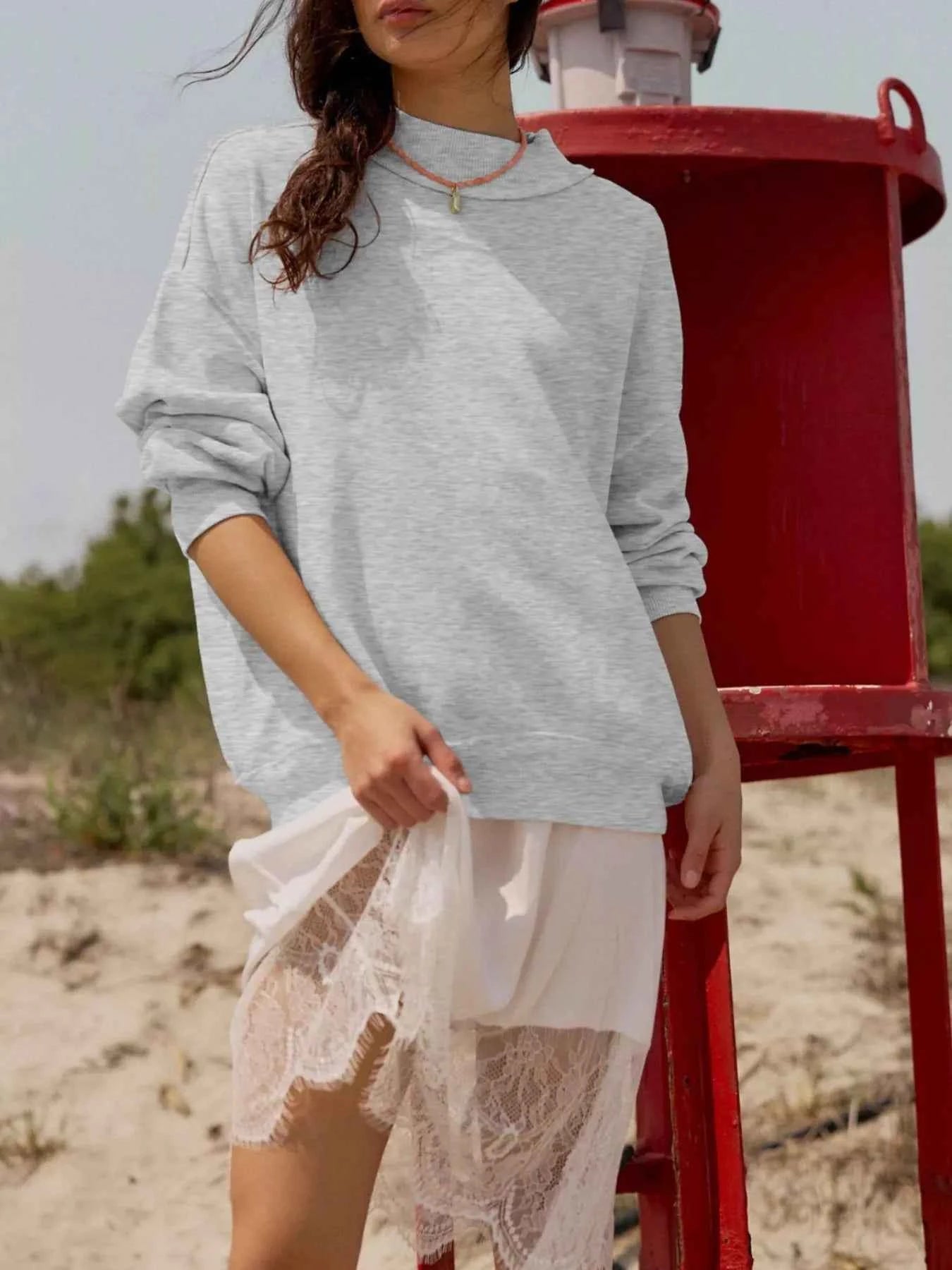 Relaxed Fit Dropped Shoulder Sweatshirt 7d121e63-600a-4821-aa70-7893ec97566f-Max-Origin