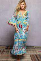 POL Bohemian Print Tassel Trim Maxi Dress 7d3118e7-1097-4544-ae74-619cb226c691-Max