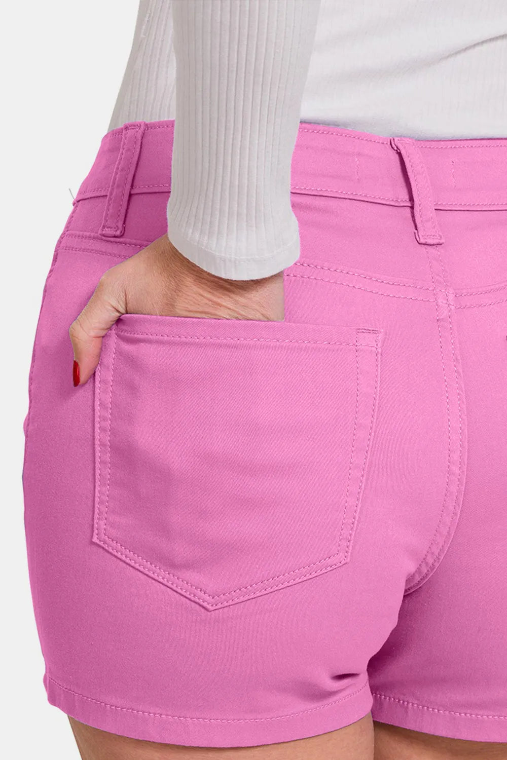 Zenana High Waist Denim Shorts 7d34905f-e8cd-4d85-ae5c-8b6bb8080c89-Max