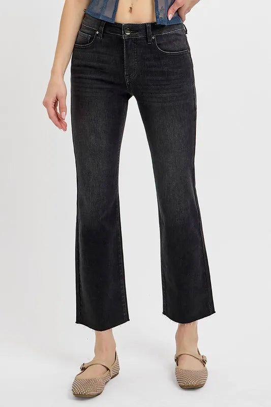 RISEN Tummy Control Mid Rise Crop Straight Jeans 7d3c8597-2b48-4673-a660-93d2071016e0-Max