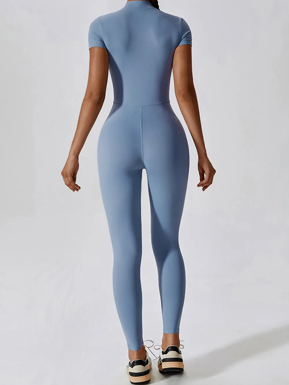 Basic Bae Half Zip Short Sleeve Active Jumpsuit 7d415d4f-b7bc-4d9f-9290-d171b71266b4-Max