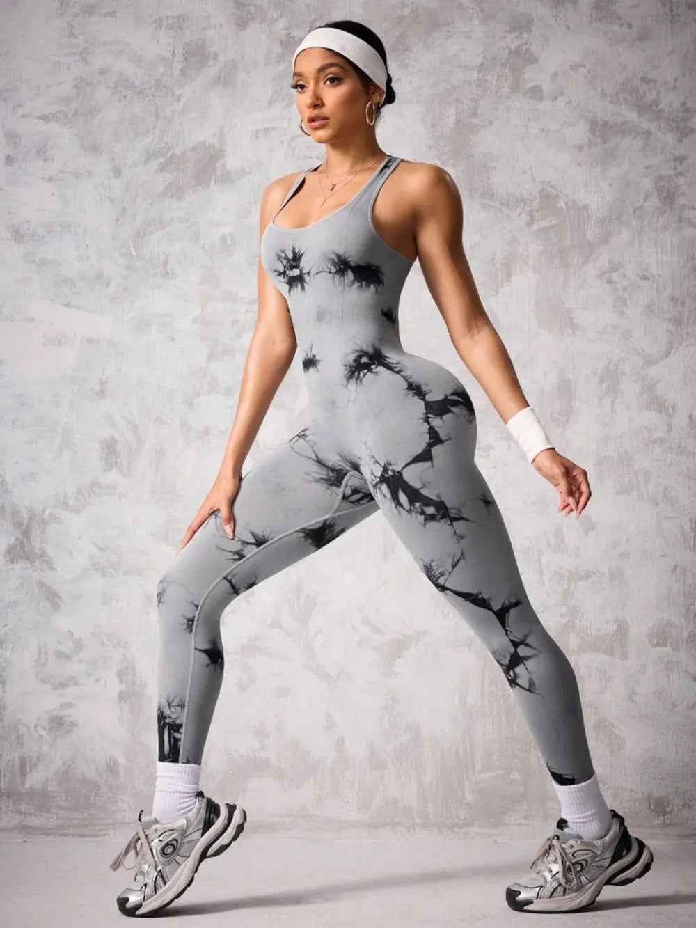 Back Crisscross Tie-Dye Scoop Neck Active Jumpsuit 7d503d17-8b3d-49b6-a452-8d9fd1d18104-Max