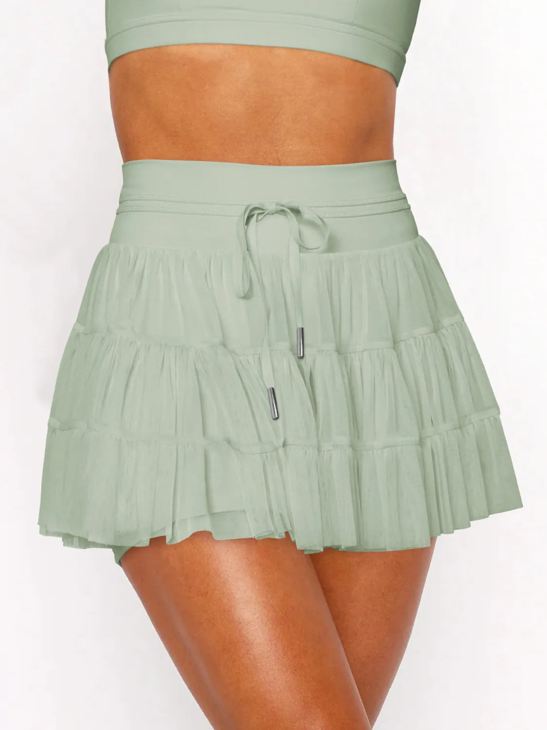 Ruched Mini Skort with Pockets 7d58a68f-27ae-4483-a9a1-a27436d3d097-Max-Origin