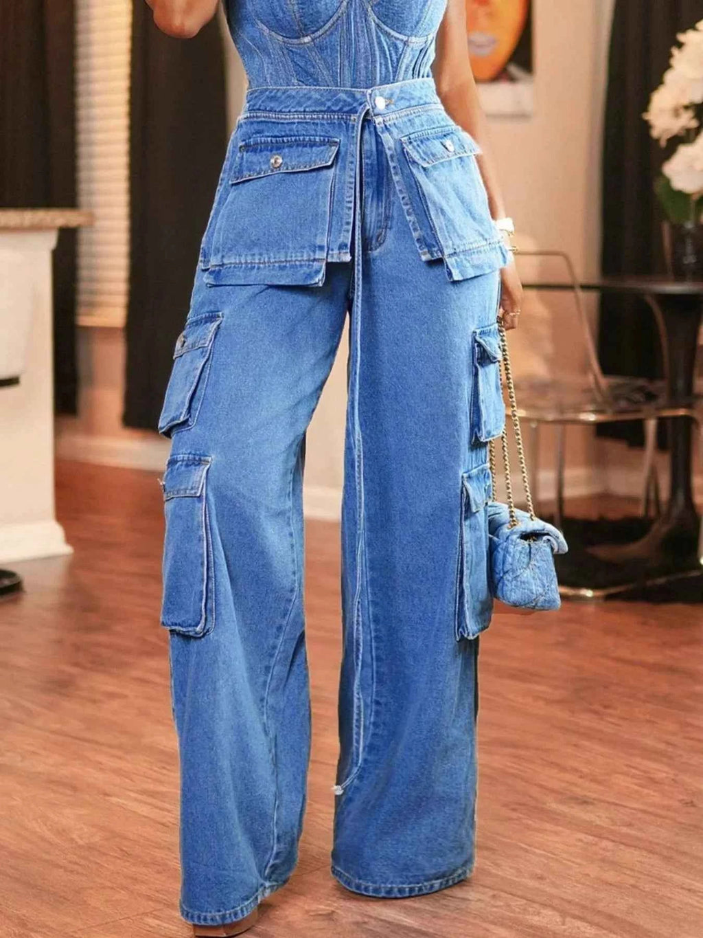 Wide Leg Cargo Jeans Blue 7d5ecb70-c8d8-4b43-b652-c026392775d9-Max-Origin