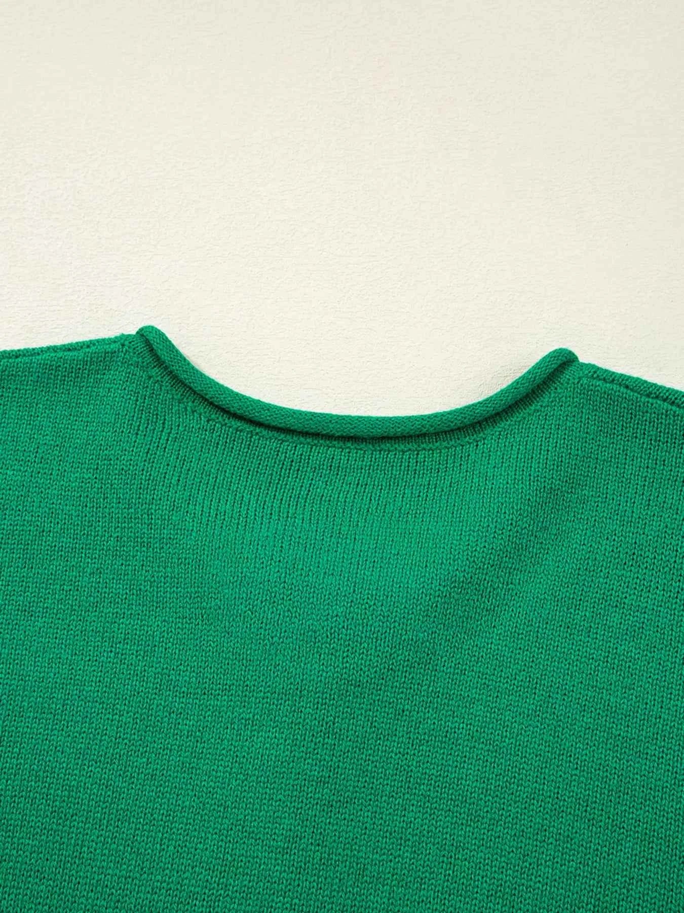 Solid Color Knit Button Drop Shoulder Sweater Cardigan 7d7fec18bed4412794b5b44412ccfe65-Max-Origin