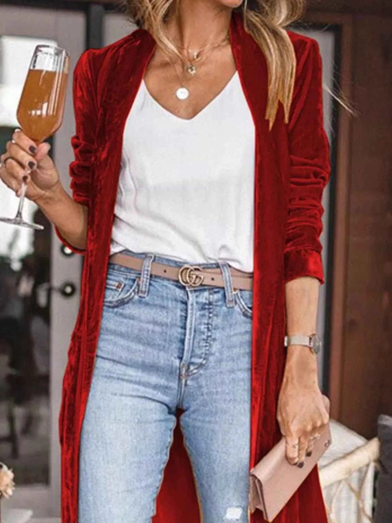 Open Front Long Sleeve Longline Cardigan 7d9a459750f8420c93a89d047c2a76cb-Max-Origin