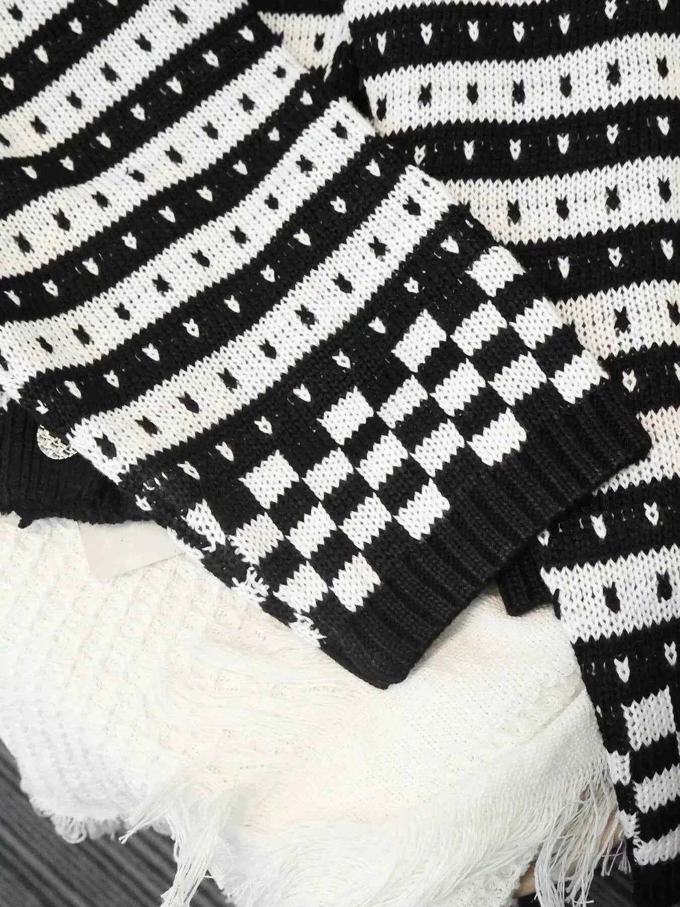 Striped Button Up Knit Cardigan 7da59b417ba947ccb7788632c3a51191-Max-Origin