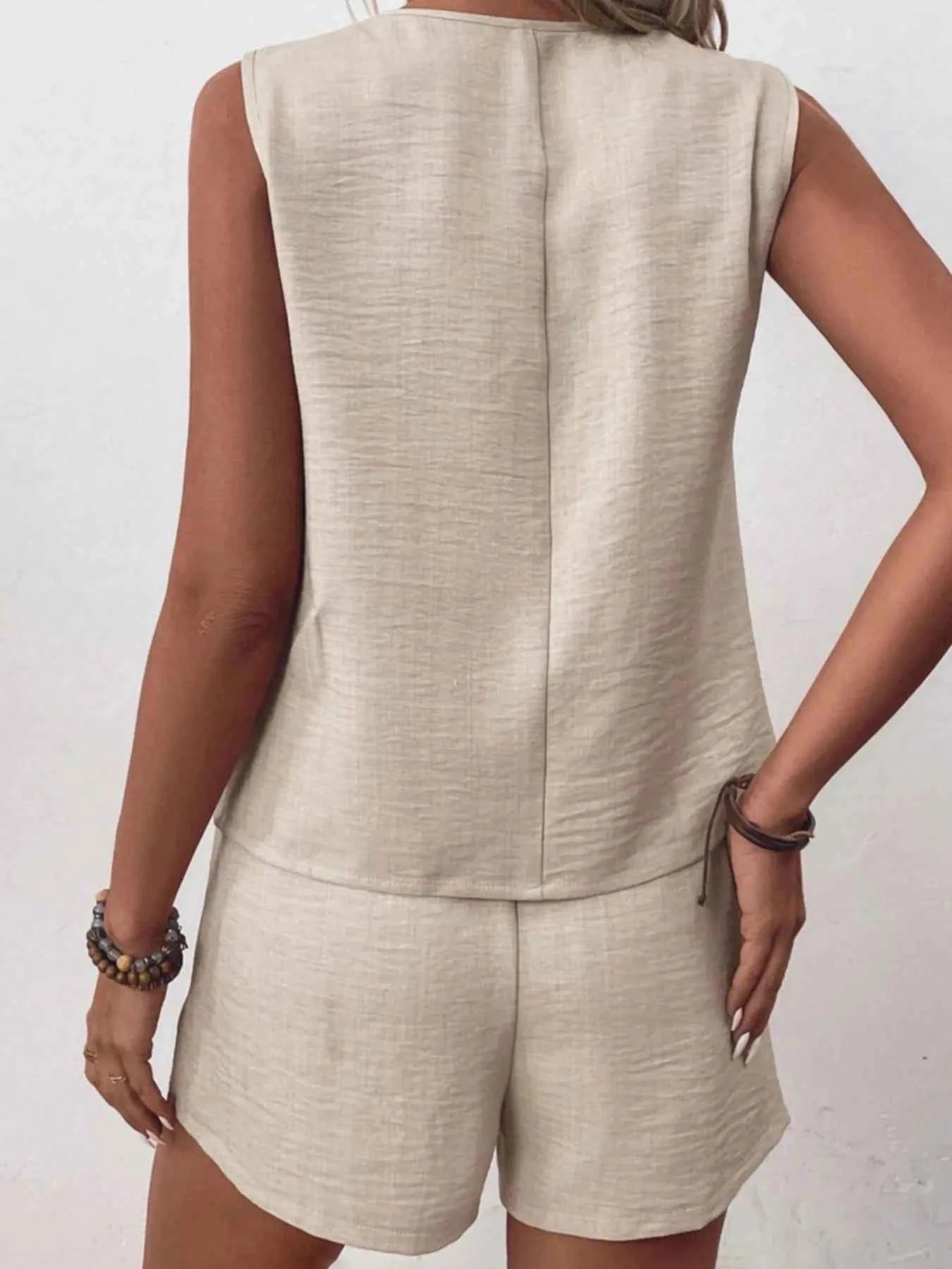 Button Up Vest and Shorts Set 7db0679e17d34a6c88c226a5a9a5b874-Max-Origin