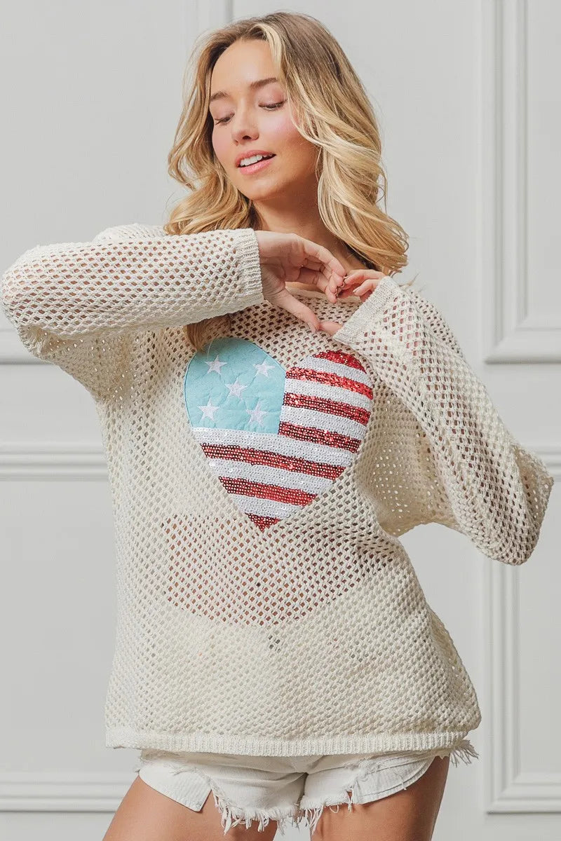 BiBi Sequin American Flag Heart Knit Up 7ddaf7a5c59d429db9606d1622d6c24c-Max-Origin