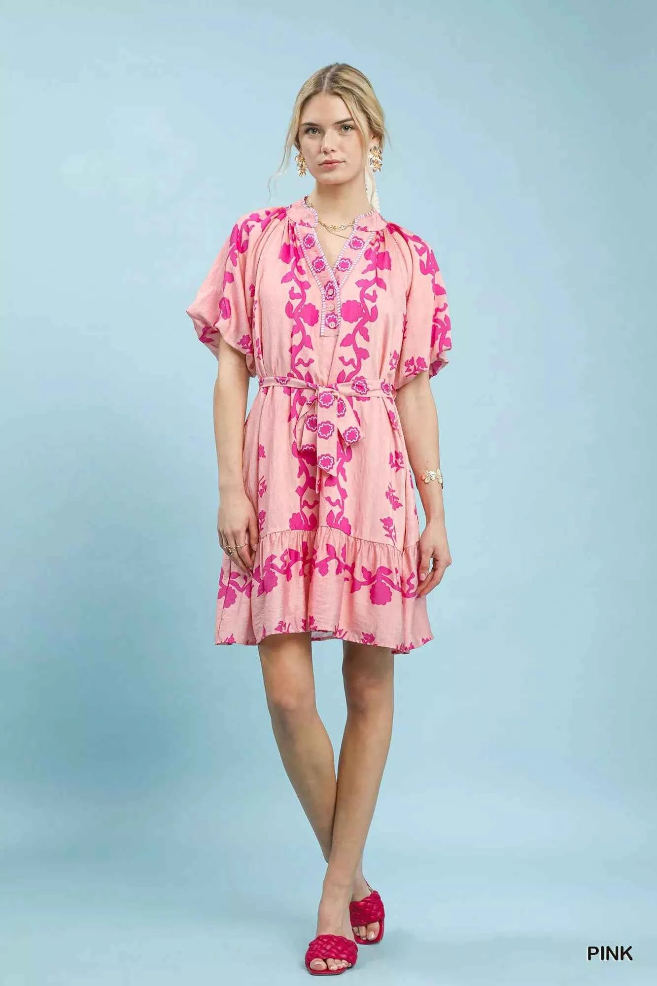 Umgee Floral Tie-Waist Boho Mini Dress 7df9ab7b-1839-4e81-bdf3-202f7bf0cc20-Max-Origin