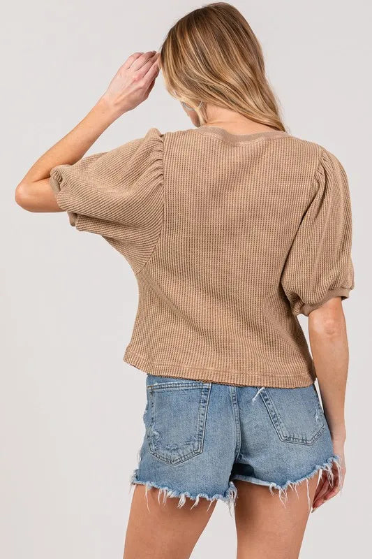 SAGE+FIG Lace-Up Waffle Knit Crop Top 7dfeb33b-8ebd-48f6-843d-e74eaa5c1b84-Max